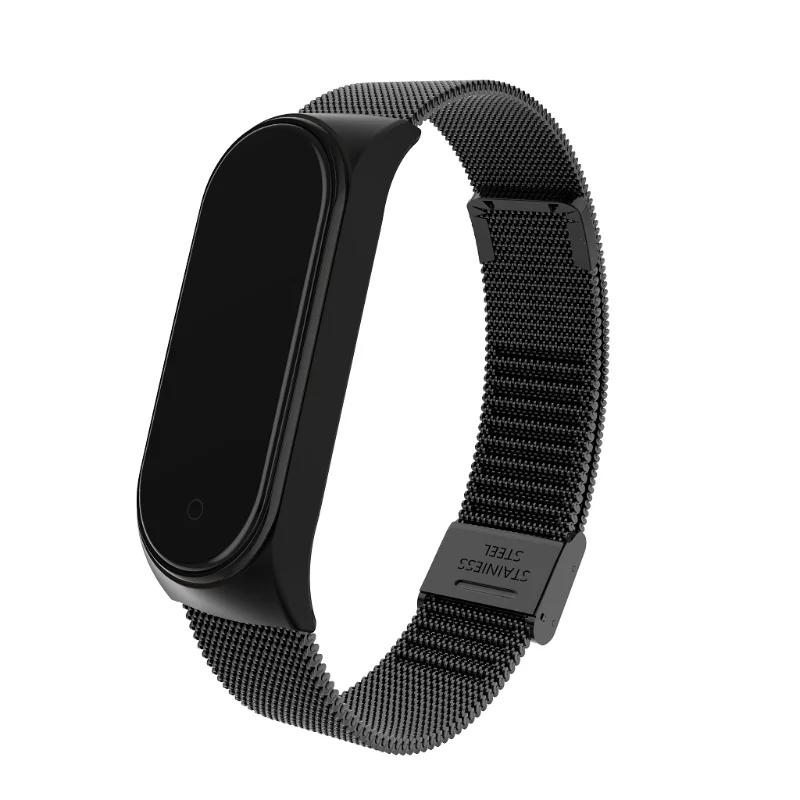 Браслет mi Band 4 Металлический Безвинтовой браслет из нержавеющей стали для Xiaomi mi браслет с 4 ремешками и пряжкой браслет mi Band 4 браслеты Pulseira