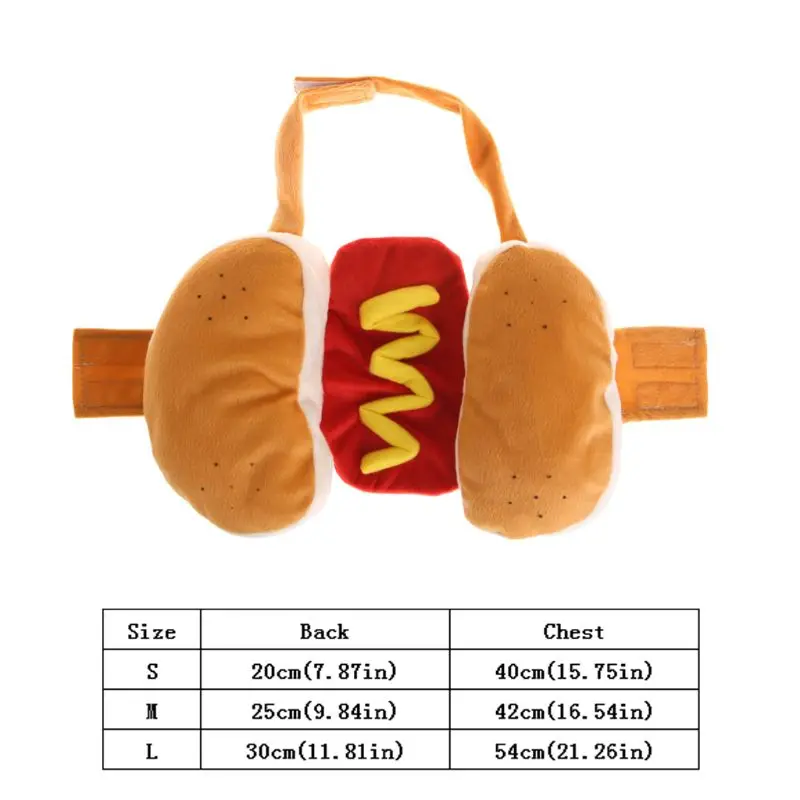Пальто для домашних животных, хот-дог, смешная зимняя одежда для собак, щенков, кошек, костюм, одежда