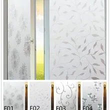 Не клейкая оконная пленка, долговечная, быстрая, сделай сам, 40x200 см, легко удаляется, Выгравированная ветка подсолнуха, украшение для отторжения УФ