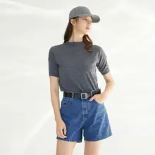 Youpin YUSKI женские джинсовые шорты с высокой талией повседневные хипстерские свободные джинсы для девочек