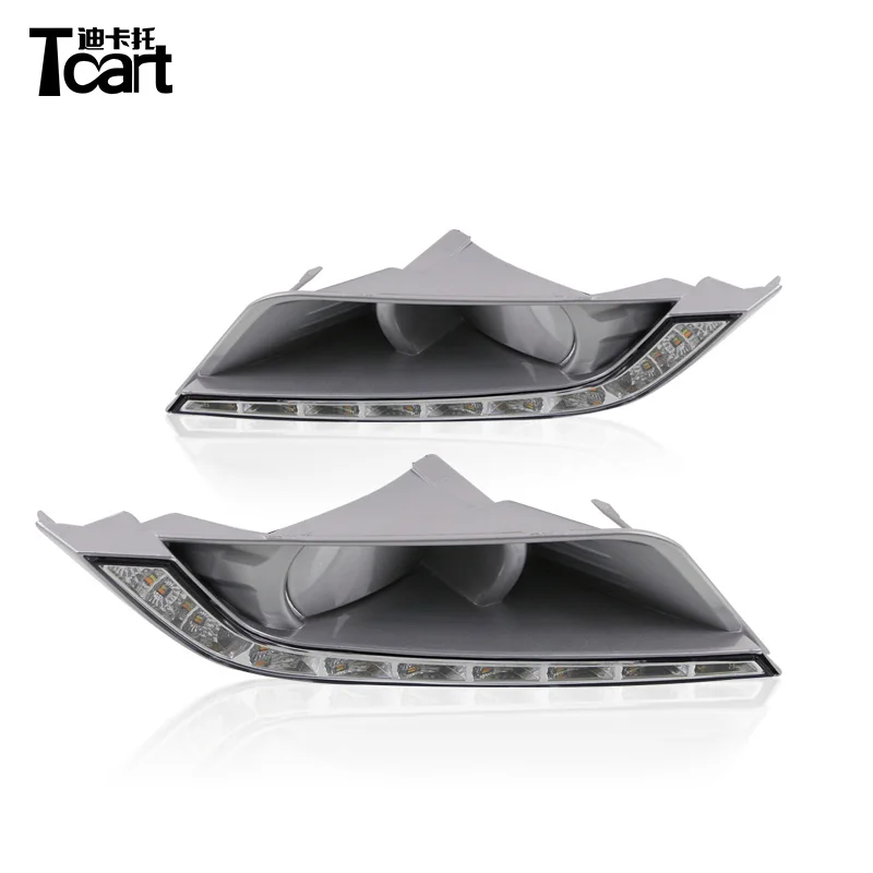 Tcart стайлинга автомобилей для Ford Ranger 2015 2016 светодиодный DRL Дневной светильник