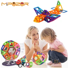 Mipozor 72 шт. магнитные игрушечные Обучающие держатели кирпичи развивающие магнитные игрушки 3D DIY строительные блоки Строительные Кирпичи Детские игрушки подарок