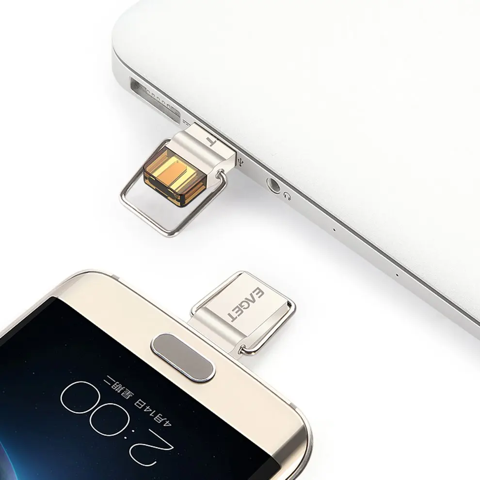 EAGET CU10 Type C USB 3 0 OTG Флешка 16 ГБ 32 64 флеш накопитель двойного назначения u диск легко