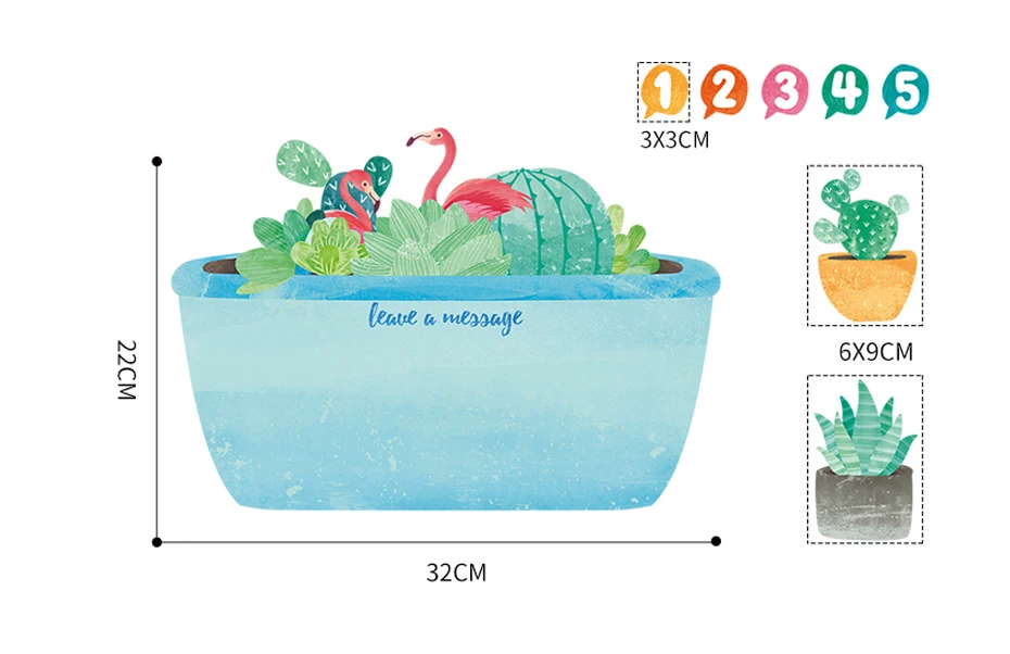 Flamingo fridge magnet 08