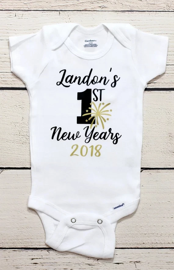 Baby new year shirt Clearance