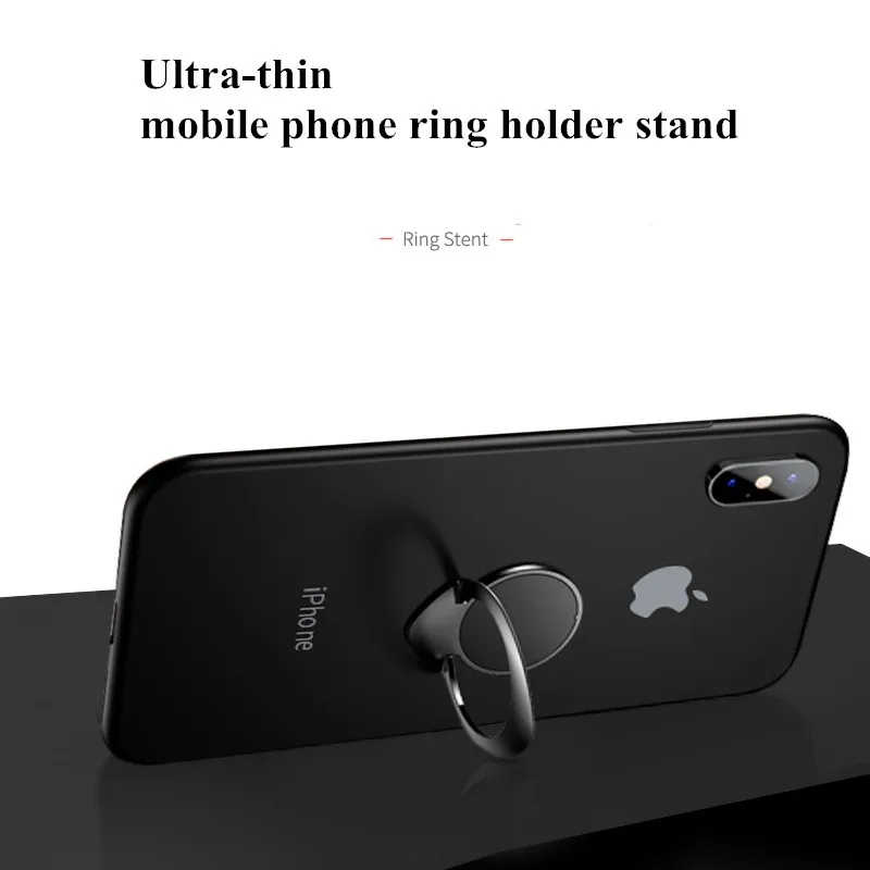 Super Ultrathin 0.18CM Finger Ring holder For iPhone Samsung Huawei Xiaomi Universal Smartphone 90 Degree Magnetic Mount holder