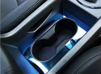 

For KIA Sportage 4 QL 2016 2017 Car Styling ABS Chrome Car Water Cup Holder Frame Auto Covers Trim Car Interior Glass Box Strips