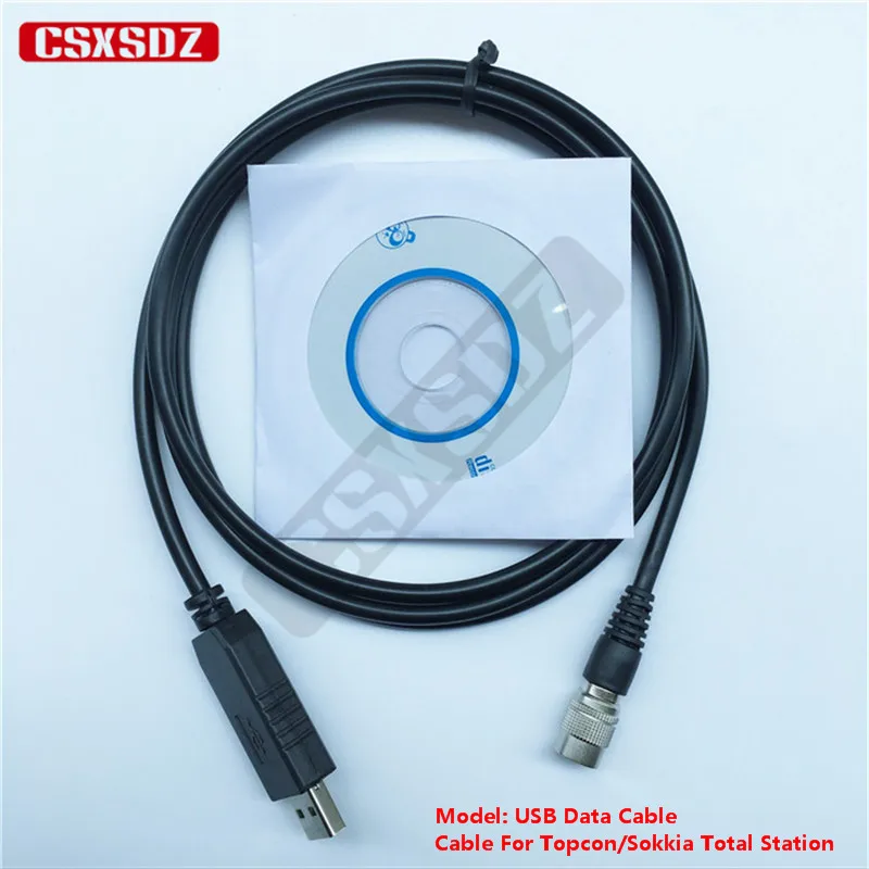 10PCS)Topcon/Sokkia Total Station USB Data download cable,FC24,topcon usb cable