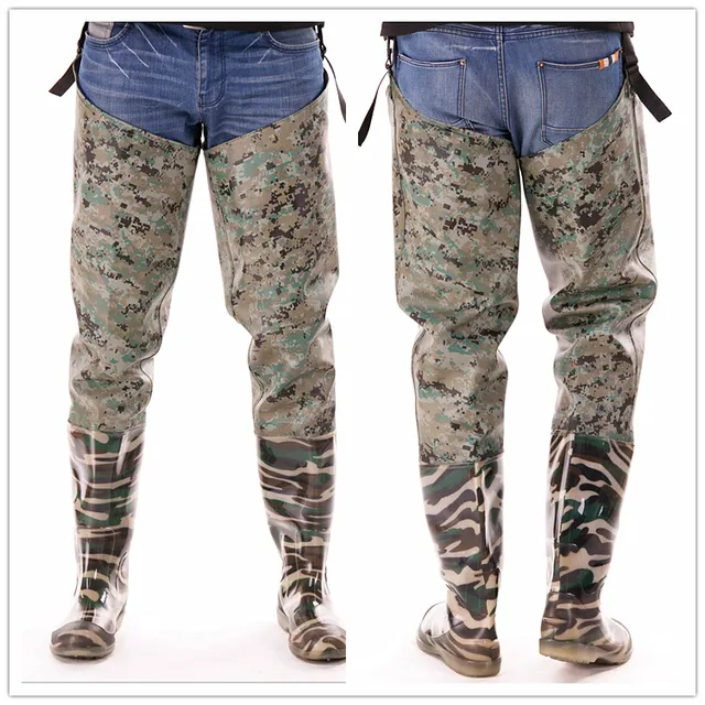 Outdoor Camouflage Pants Catch Fish Boots Neoprene Waterproof Fishing
