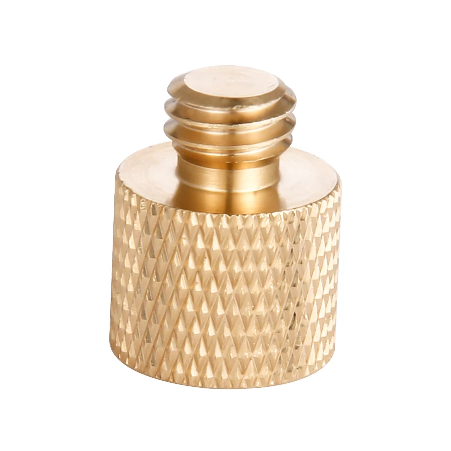 MAMEN Golden Screw 1/4 inch Female to 3/8 inch Male Tripod Thread Brass Screw Adapter(2pc per pack) Hot sales