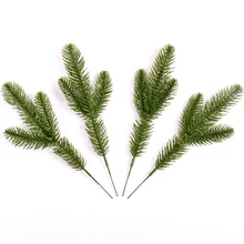 5 шт. пластиковые искусственные зеленые сосновые иглы цветок поддельные растения DIY ремесло Рождественская елка украшения для рождества украшения дома