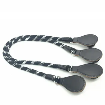 

1 pair 2 pcs black rope handle for ohandbag 2017 free shipping