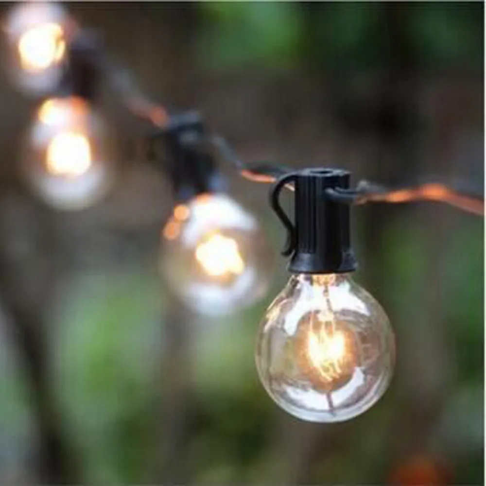 

25pcs Bulbs Light String Outdoor Garden Hanging String Lights 25ft LED Garden Patio Outside String Lights Wedding Decoration