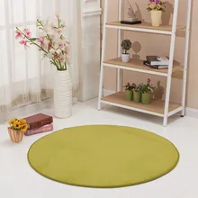 Толстый коралловый бархат круглый ковер для гостиной Противоскользящий компьютерный стул коврики коврик для комнаты детский ползающий одеяло