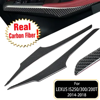 

NEW Carbon Fiber Inner Door Stripe Armrest Cover Trim Decoration Sticker Car Accessories For LEXUS IS250/300/350/200T 2014-2018