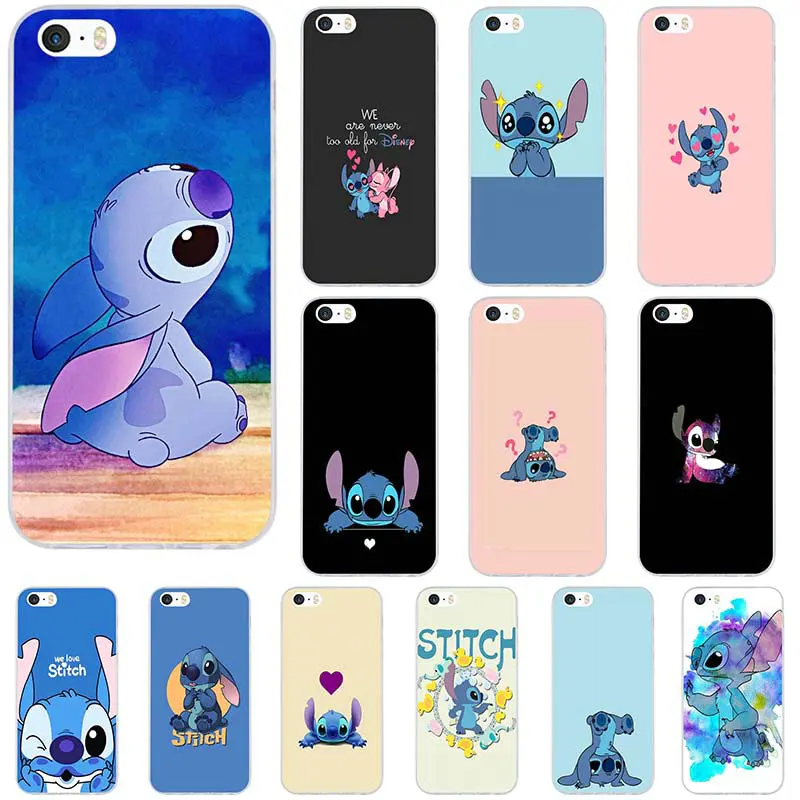 Mobile Phone Accessories Case for iPhone 8 7 6 6S Plus X XR XS Max 5 5S SE 5C 4S 4 Bags Hot Lilo and Stitch Ohana Sweety |