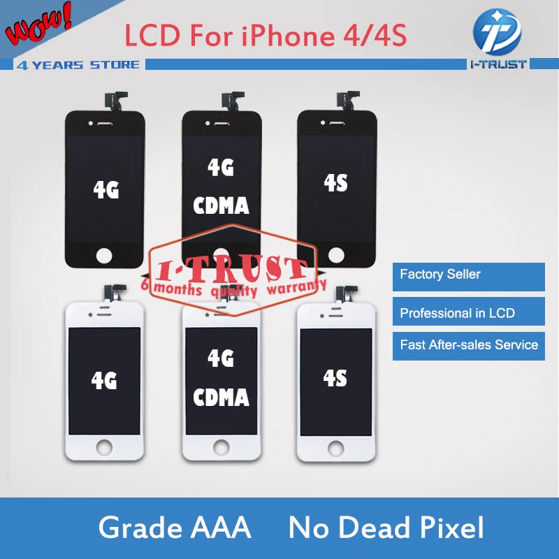 imágenes para Grado a + + + calidad sin píxeles muertos para iphone 4 4g/4s cdma pantalla táctil de cristal digitalizador reemplazo asamblea lcd envío libre de dhl imágenes para Grado a + + + calidad sin píxeles muertos para iphone 4 4g/4s cdma pantalla táctil de cristal digitalizador reemplazo asamblea lcd envío libre de dhl