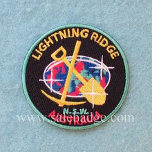 Заказной круглый австралийский дизайн логотип вышивка патч