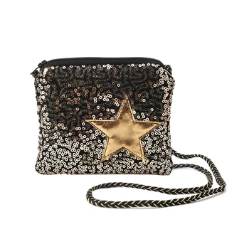 

1 PC Kids Girl Sequins Shoulder Bag Cotton Messenger Handbag Hobo Crossbody Purse Wallet
