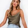 Fashion NEW 2022 Women  Silk Satin Summer Elegent Camis Tanks Lady Strappy Camisole Top Shirts Backless Femme Sexy Hot Tops Vest ► Photo 1/6