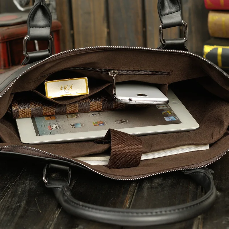 Мужская Crazy Horse кожаный портфель горизонтальные Сумки на плечо Crossbody сумка