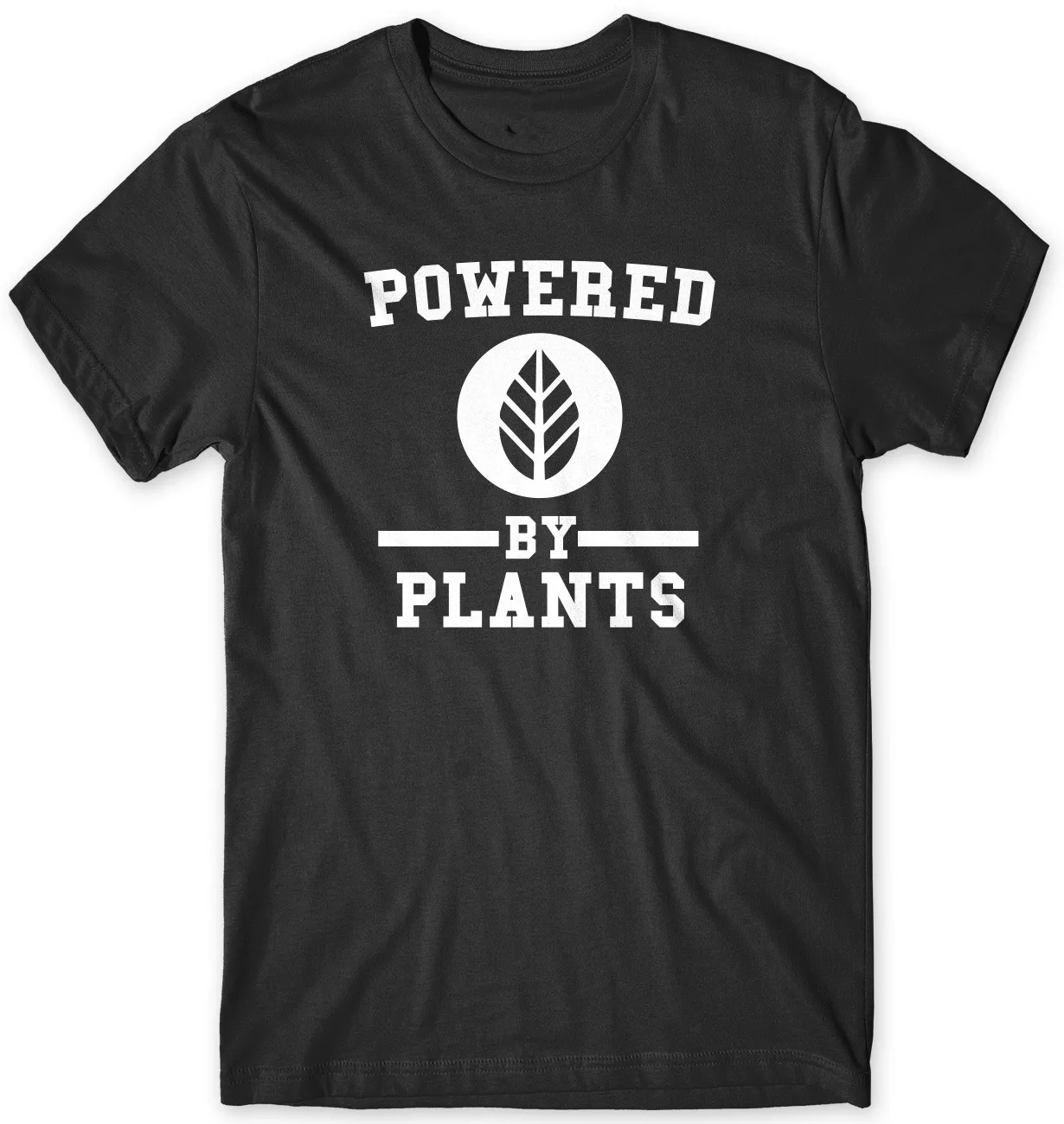 Women Tops Powered By Plants Funny T-Shirt | Женская одежда