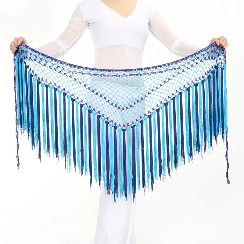 Leather Tassel Women's Studded Tassel Hip Belt Adjustable