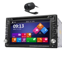 Sistema de Navegador GPS Reproductor de DVD Del Coche Autoradio MP3 AMP 6.2 “Universal Electrónica Mapa MP4 MP5 Audio Radio Estéreo EQ