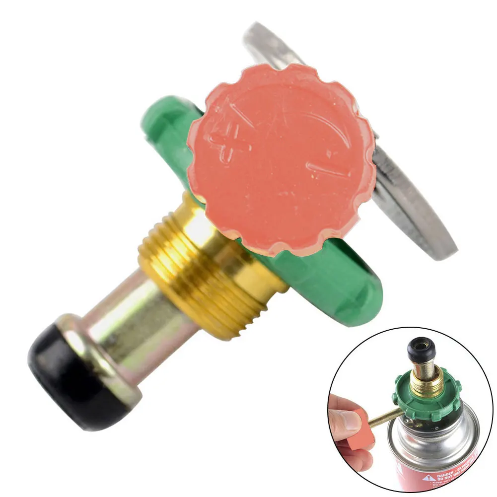 

Mini Propane Gas Supplement Adapter Gas Tank Heater Coupler Camping Hiking Outdoor Gas Stove Accessories Switch Adapter
