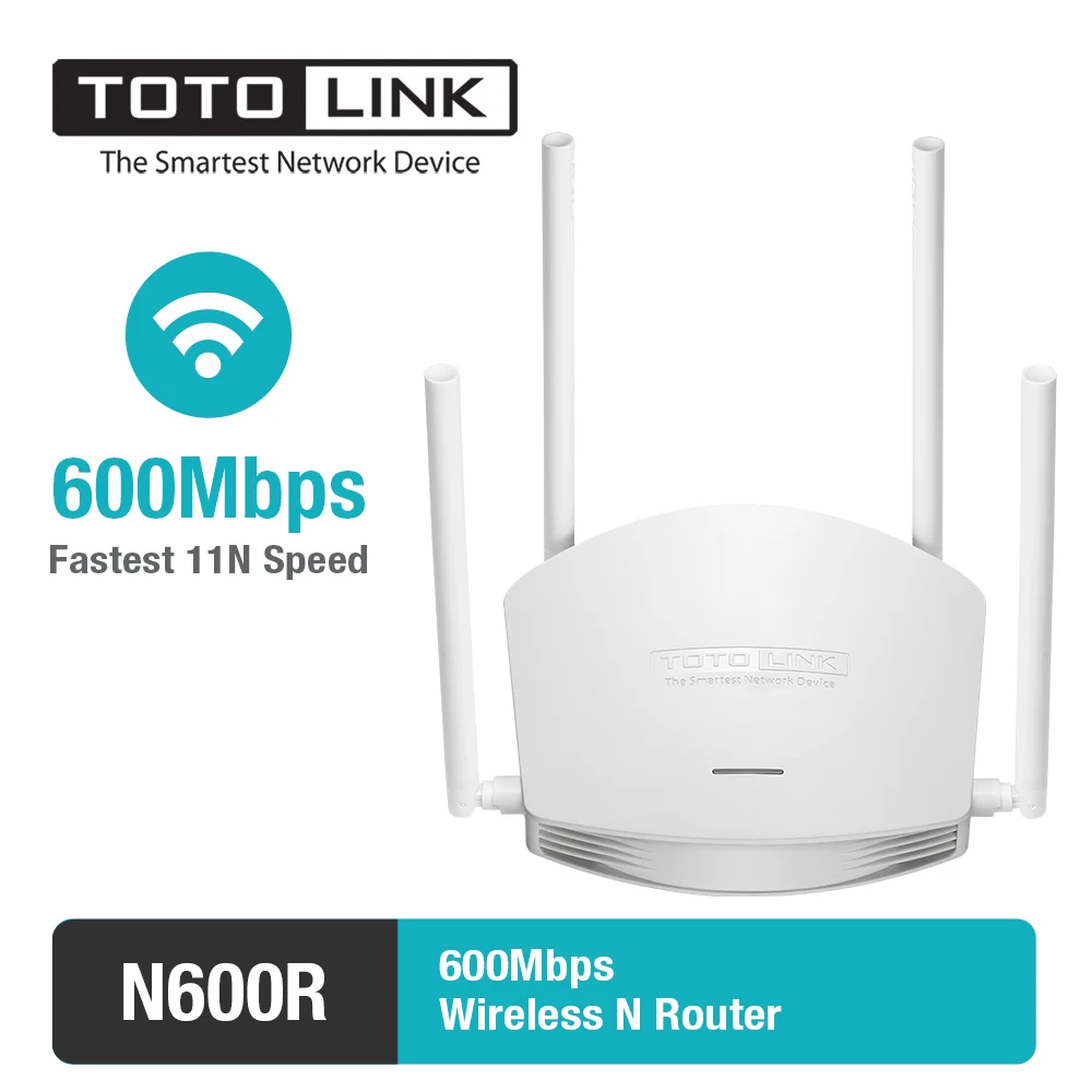 TOTOLINK N600R 600Mbps WiFi Router Access Point WiFi Repeater 4pcs of 5dBi Antennas High power router