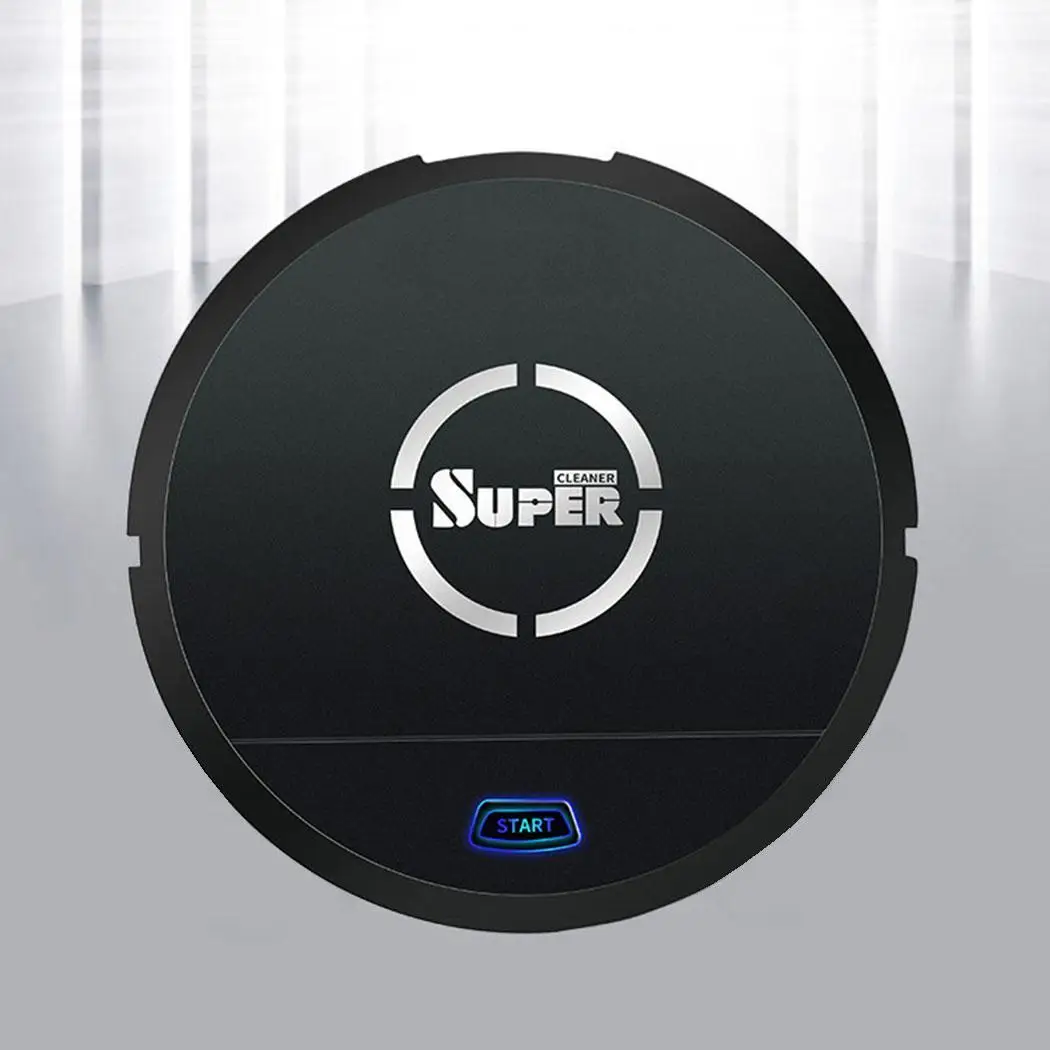 

USB Rechargeable Auto Cleaning Robot Smart Sweeping Robot Floor Dirt Dust Hair Noiseless Vacuum Sweeper for Home Office Cleaner