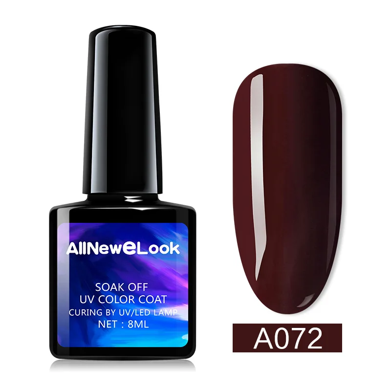 Allnewelook принадлежности для ногтей для профессионалов светодиодный лак для ногтей гель-структурообразователь Ультрафиолетовый акриловый принадлежности для ногтей био-Гели Soak Off Гель-лак - Цвет: 072