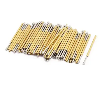 

100pcs PM75-G2 1.4mm Dia 33.3mm Length Metal Spring Pressure Test Probe Needle