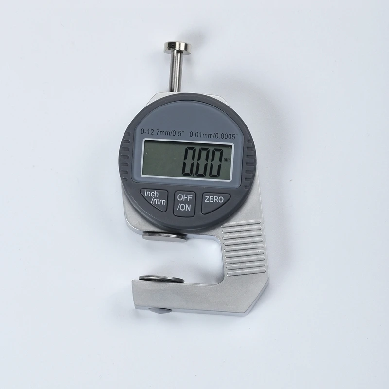 0.01mm Digital Thickness Meter 0.0005" 10mm LCD Pocket Digital Dial Indicator Sponge Steel Sheet Leather Thickness Gauge Tools