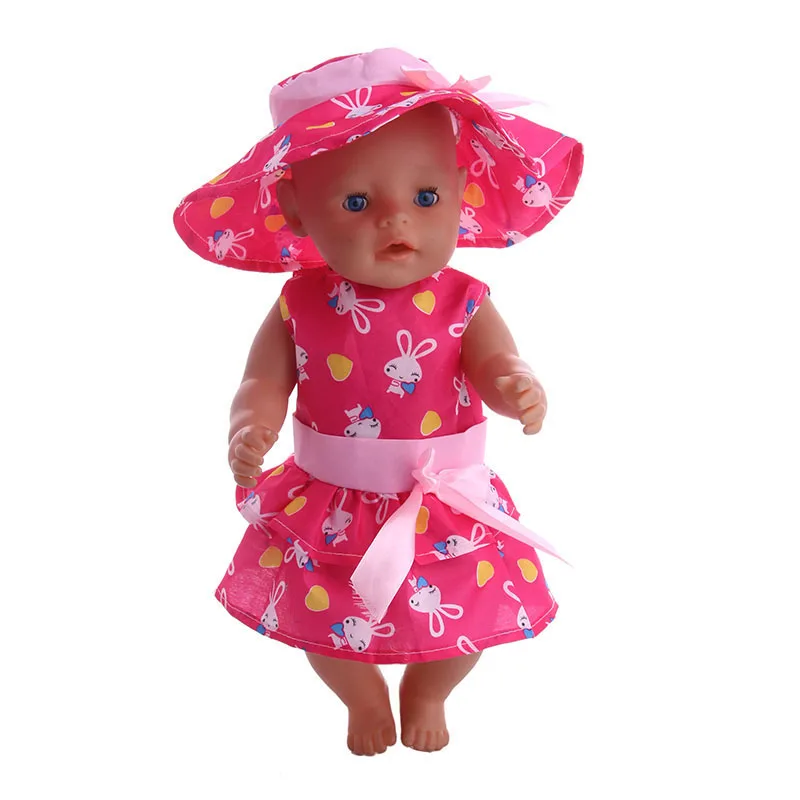 5 стилей одежды куклы 1 комплект = шляпа+ пальто с длинными рукавами+ брюки для 18 дюймов американская кукла и 43 см кукла для нашего поколения Игрушки для девочек - Цвет: n1657