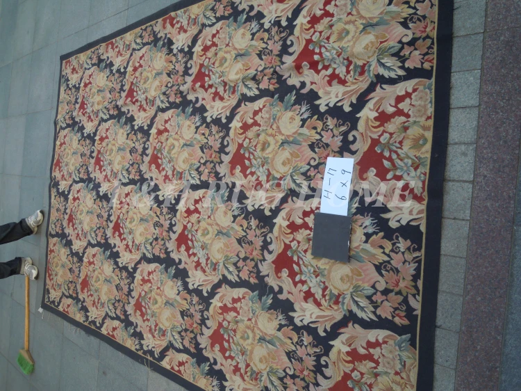 6'x9 Французский Aubusson Ковры, ручной Новой Зеландии шерстяное Ковры