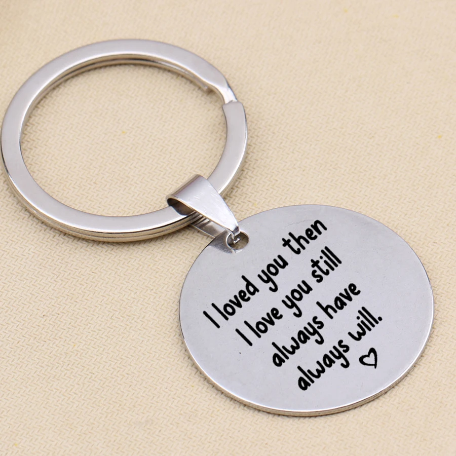 

Engraved I love You Then I Love You Still Always Have Always Will Heart Keychain Keyholder For Lover Couples Keyring Gifts