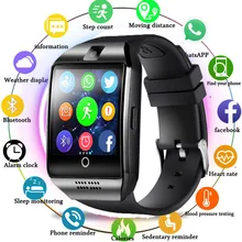 Bluetooth Smart Watch Men Q18 With Touch Screen Big Battery Support TF Sim Card Camera for Android Phone Smartwatch PK X6 Z60 A1