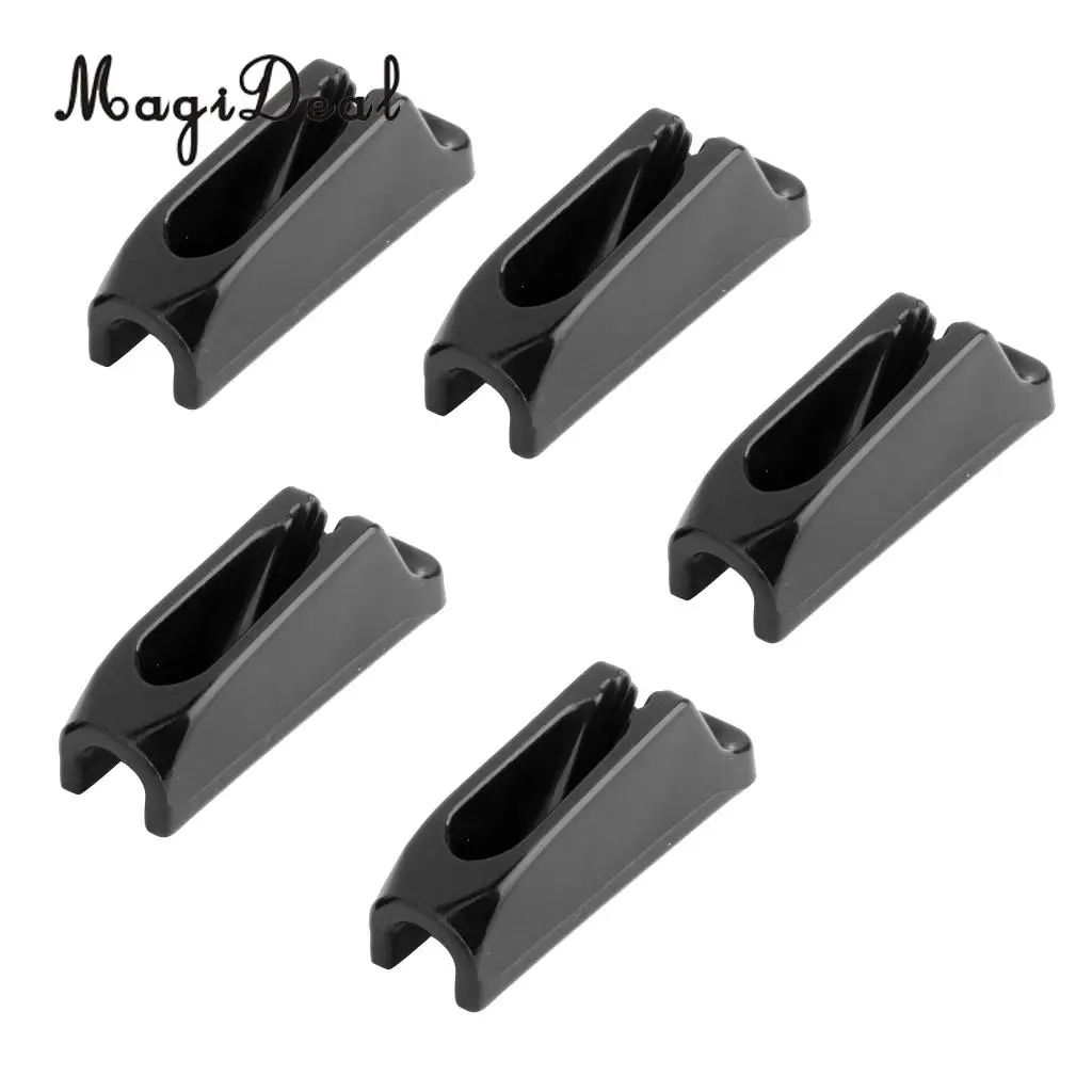 MagiDeal Black Water Sports 5 Pieces Nylon Self-locking Rope Cord Runner for Canoeing Kayaking Boating Rafting Accessories