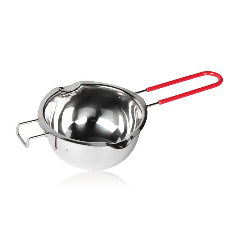 1pc Hook Design Stainless Steel Bowl Butter Chocolate Melting Pot Heating Spoon Pan DAG-ship - Цвет: 2