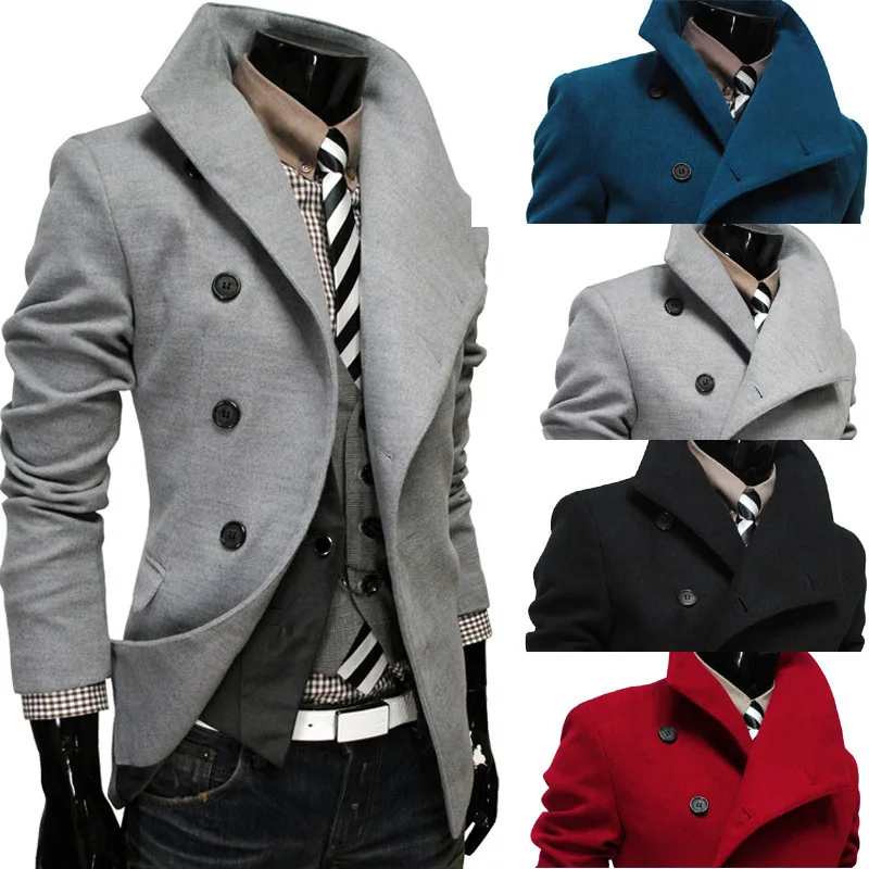 Famous-Winter-Male-Wool-Trench-Coat-Cheap-Peacoat-Turn-Down-Collar ...
