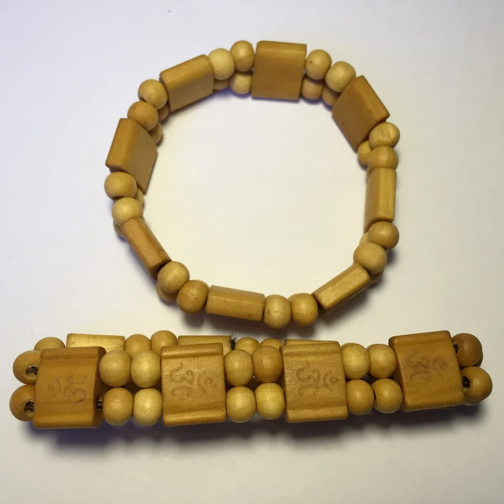 5 pieces bracelet Buddhist Tibetan Buddha Strand Bracelet Vintage Wood
