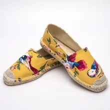 Национальный ветер цветок в рыбацком стиле Античная соломенная кеды женская обувь на плоской подошве Цвет Повседневная обувь