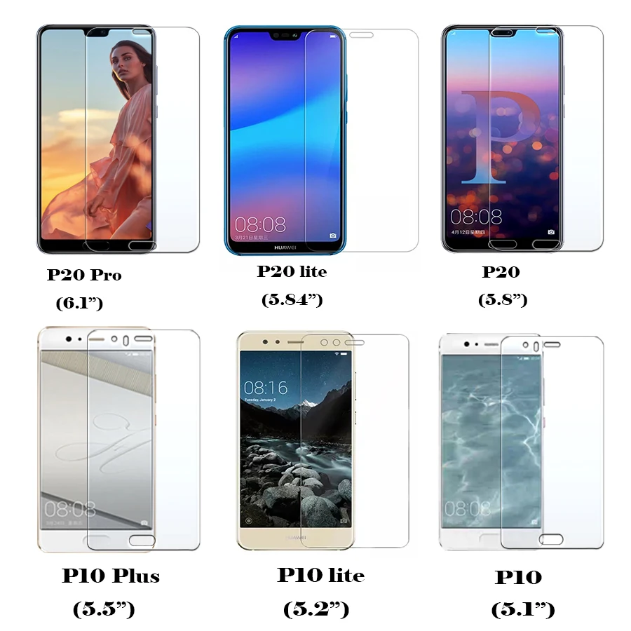 Закаленное стекло для huawei p20 lite p20lite p 10 p10lite 20 20pro p10 pro plus легкая Защитная пленка