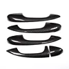 Pour Mercedes Benz A classe A180 A200 A250 W177 V177 B classe W247 2022 Fiber de carbone voiture ABS Chrome poignée de porte garniture LHD ► Photo 1/6