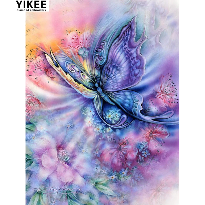 

diamond painting colorful butterfly and flower ,square,full,rhinestone pictures,diamond mosaic,diy diamond painting animals