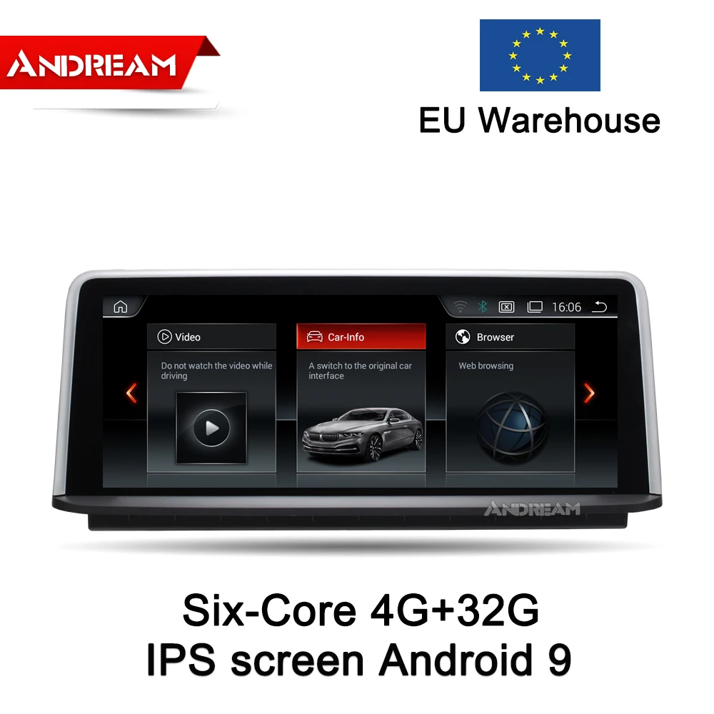 Cheap 10.25" Six-Core Android 9 4G+32G  IPS  for BMW Series 3 F30 F31 F34 Series 4 F32 F33 F36 GPS Navigation Head unit iDrive 0