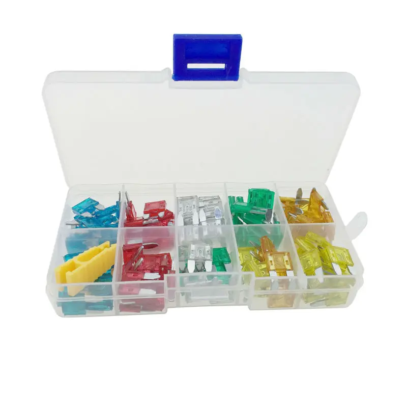 120Pcs Different Colors Mini Blade Fuse Assorted Car Vehicle Truck Mini