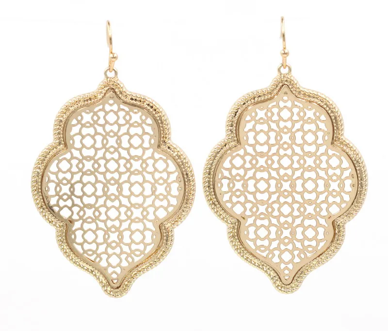 

New Lip Filigree Dia Shaped drop earrings for Women