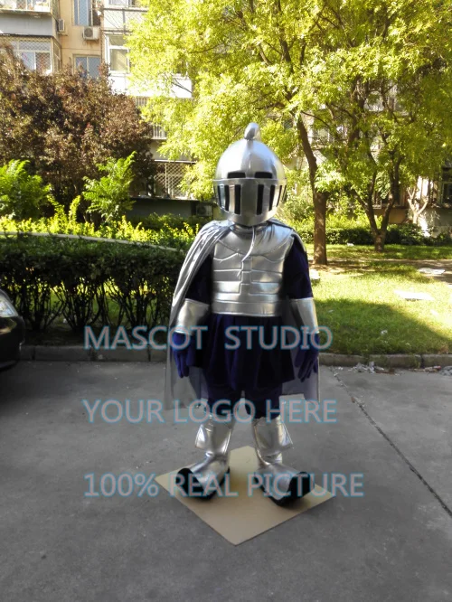 Silver Knight Mascot Costume Lancer Custom Fancy Costume Anime Cosplay Kit Mascotte Fancy Dress Costume Di Carnevale 41352